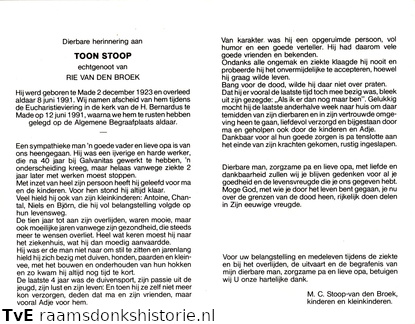 Toon Stoop Rie van den Broek