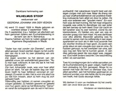 Wilhelmus Stoop Geerdina Johanna van der Veeken