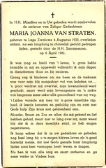 Maria Joanna van Straten