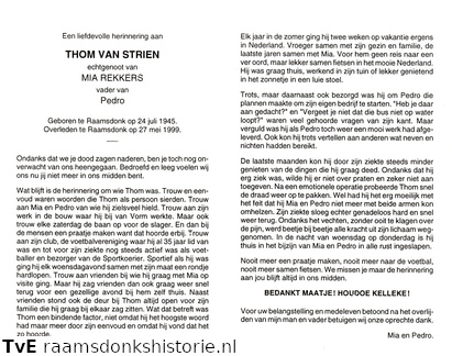 Thom van Strien Mia Rekkers