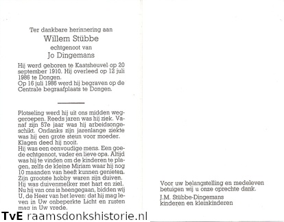 Willem Stubbe Jo Dingemans