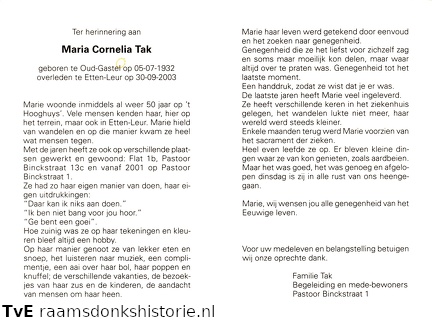 Maria Cornelia Tak