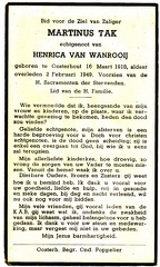 Martinus Tak Henrica van Wanrooij