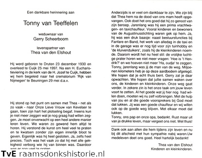 Tonny van Teeffelen (vr) Thea van den Eshout Gerry Scheerboom