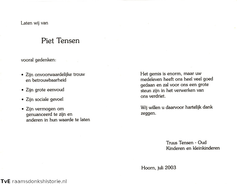 Piet Tensen Truus Oud