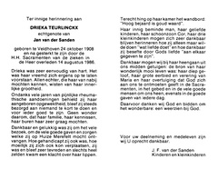 Drieka Teurlinckx Jan van der Sanden