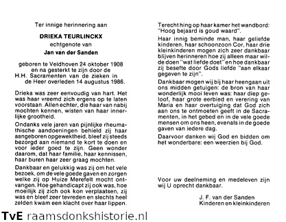 Drieka Teurlinckx Jan van der Sanden