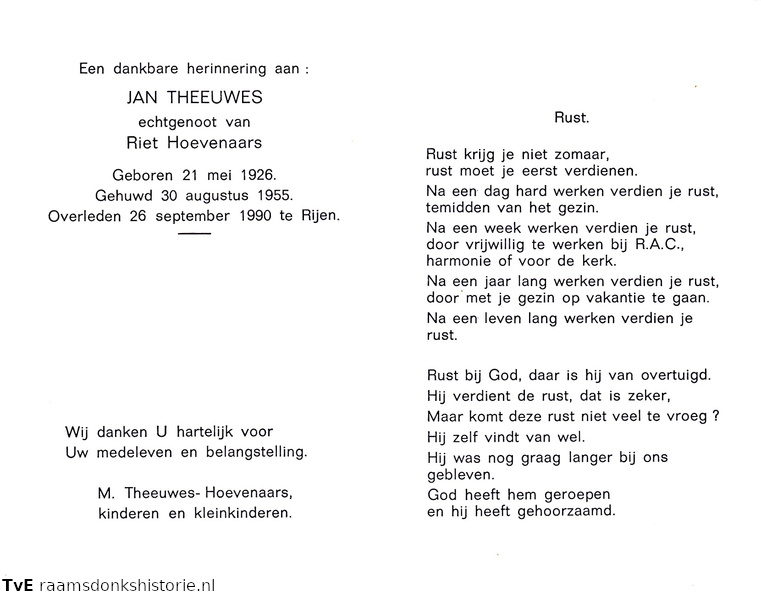 Jan Theeuwes Riet Hoevenaars