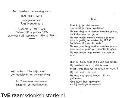 Jan Theeuwes Riet Hoevenaars