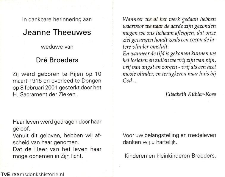 Jeanne Theeuwes Dré Broeders