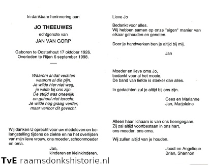 Jo Theeuwes Jan van Gorp
