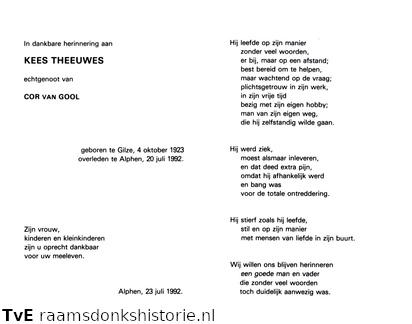 Kees Theeuwes Cor van Gool