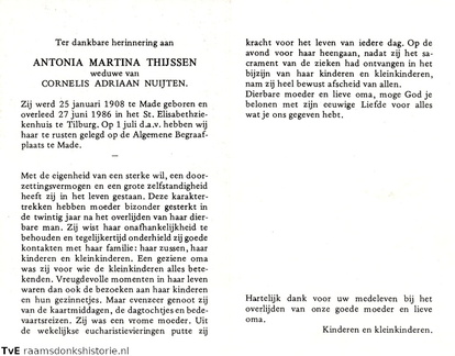 Antonia Martina Thijssen Cornelis Adriaan Nuijten