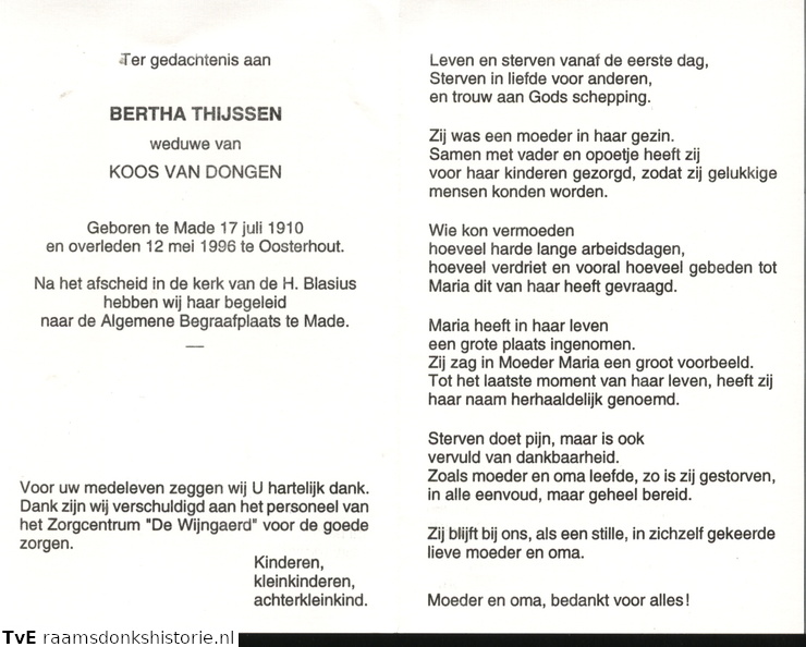 Bertha Thijssen Koos van Dongen