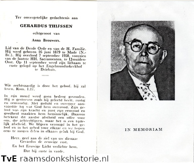 Gerardus Thijssen Anna Brouwers 