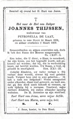 Joannes Thijssen Petronella de Laat