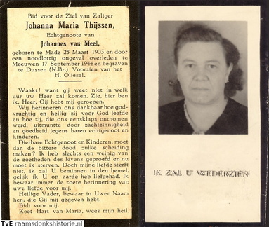 Johanna Maria Thijssen Johannes van Meel