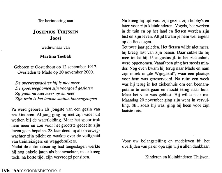 Josephus Thijssen Martina Toebak