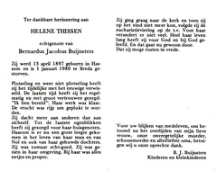 Helene  Thissen Bernardus Jacobus Buijnsters