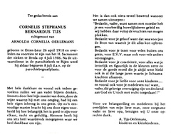 Cornelis Stephanus Bernardus Tijs Arnolda Cornelia Oerlemans
