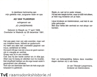 Ad van Tilborgh Jo Langermans