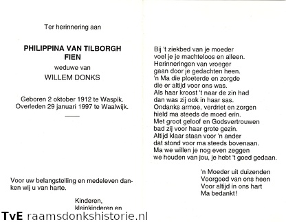 Philippina van Tilborgh Willem Donks