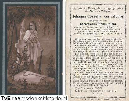 Johanna Cornelia van Tilburg Sebastianus Schuurbiers