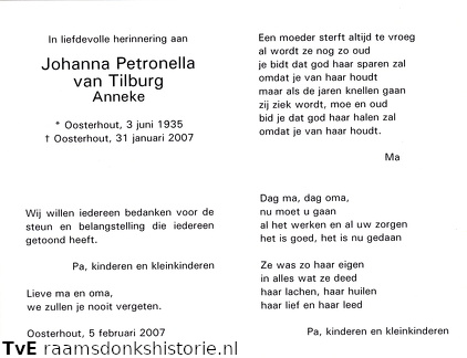 Johanna Petronella van Tilburg