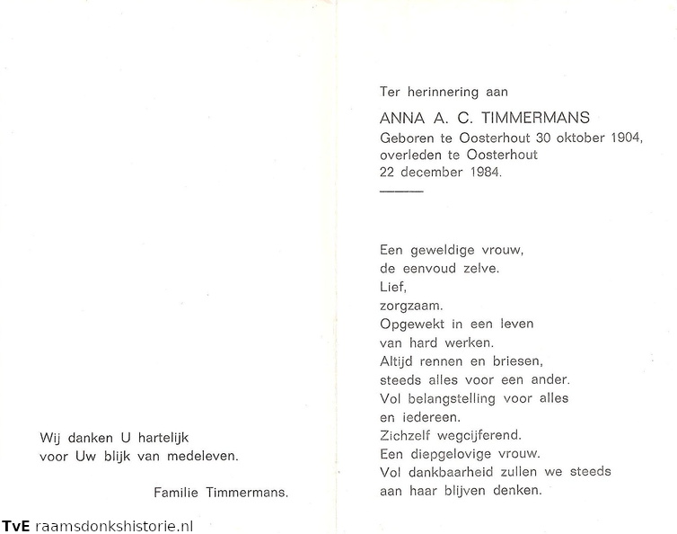 Anna A.C. Timmermans