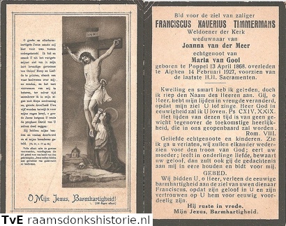 Franciscus Xaverius Timmermans Maria van Gool Joanna van der Meer