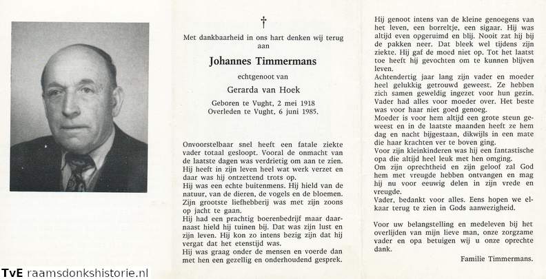 Johannes Timmermans Gerarda van Hoek
