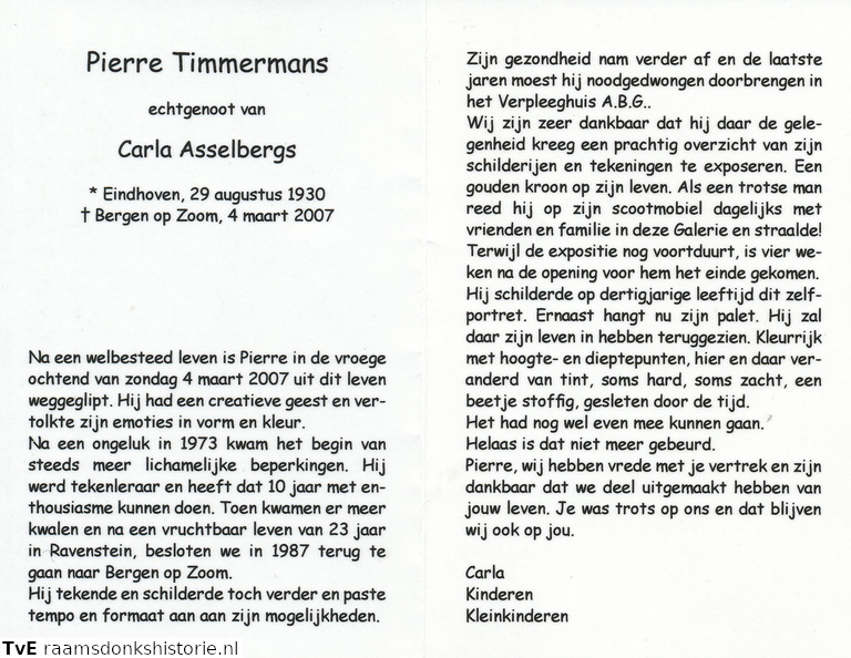 Pierre Timmermans Carla Asselbergs