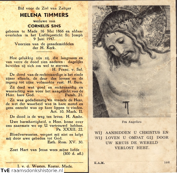 Helena Timmers Cornelis Sins