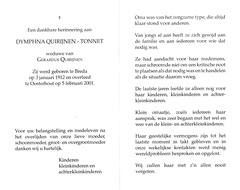 Dymphna Tonnet Gerardus Quirijnen