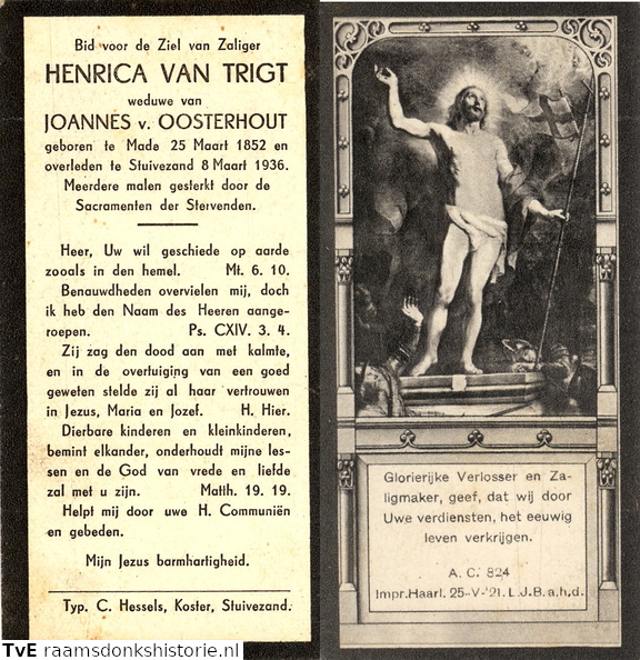 Henrica van Trigt Joannes van Oosterhout