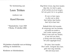 Leen Tritten Karel Hovens