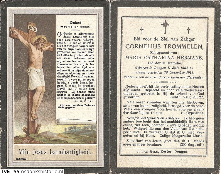 Cornelius Trommelen Maria Catharina Hermans
