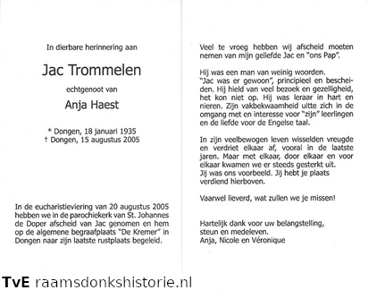 Jac Trommele Anja Haest