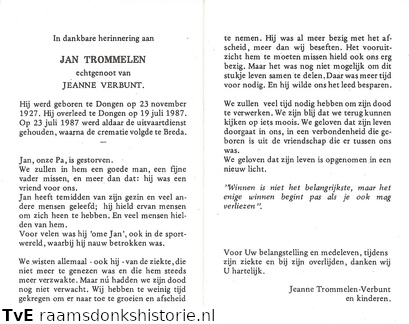 Jan Trommelen Jeanne Verbunt
