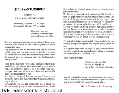 Janus van Turnhout Wil van den Nieuwenhuijzen