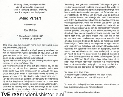 Veraert, Marie  Jan Dirken