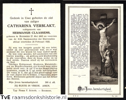 Verblakt, Catharina Hermanus Claassens