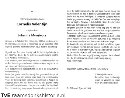 Cornelis Valentijn Johanna Monsieurs