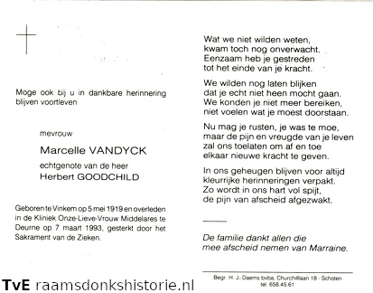 Marcelle Vandyck Herbert Goodchild