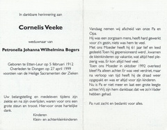 Cornelis Veeke Petronella Johanna Wilhelmina Bogers