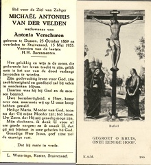 Michaël Antonius van der Velden Antonia Verschuren