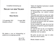 Nellie van der Velden Rinus Hurckx
