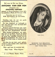 Antonia van der Ven Johannes Geboers