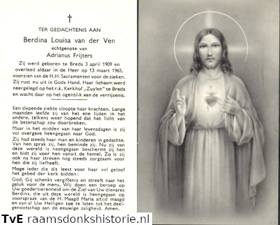 Berdina Louisa van der Ven Adrianus Frijters
