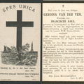 Gerdina van der Ven Franciscus Bakx
